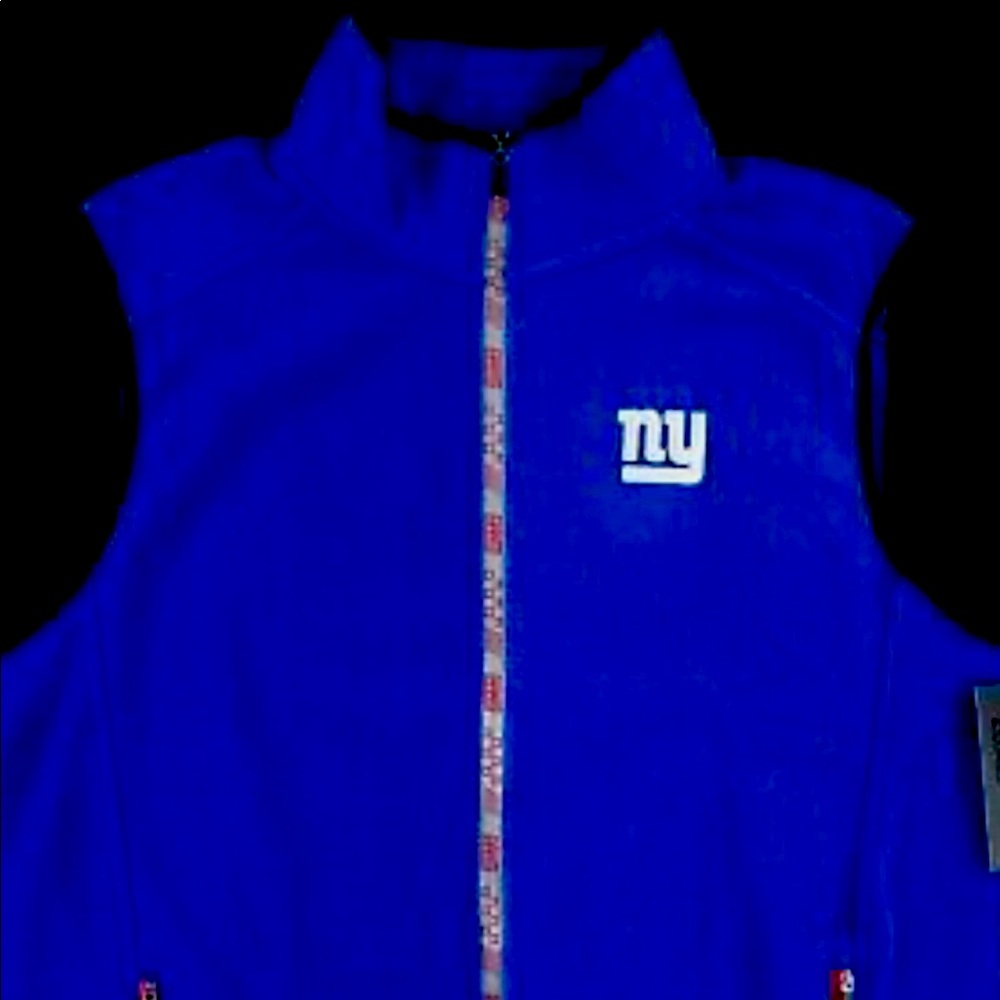 NY Giants fleece vest. Men’s Large. NWT